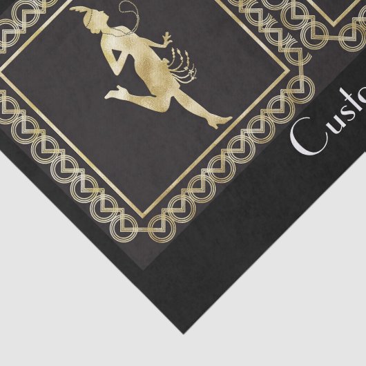 1920's Flapper Girl Thunder_Cove Tissuepapier (Detail)