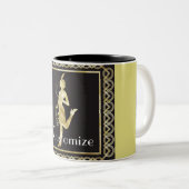 1920's Flapper Girl Thunder_Cove Tweekleurige Koffiemok (Voorkant rechts)