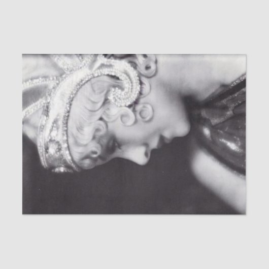  1920s Flapper Girls Portrait Tissue Paper Tissuepapier (Voorkant)