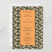 1920's Flapper Halloween Party Invitation  Kaart (Achterkant)