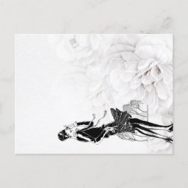 1920s Flapper Jurk in Wind Briefkaart