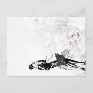 1920s Flapper Jurk in Wind Briefkaart