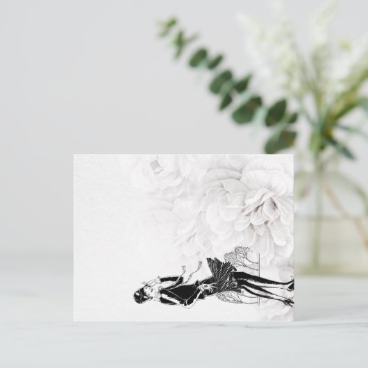 1920s Flapper Jurk in Wind Briefkaart (Staand voorkant)