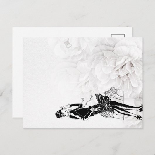 1920s Flapper Jurk in Wind Briefkaart (Voorkant / Achterkant)