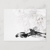 1920s Flapper Jurk in Wind Briefkaart (Voorkant)