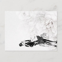 1920s Flapper Jurk in Wind Briefkaart