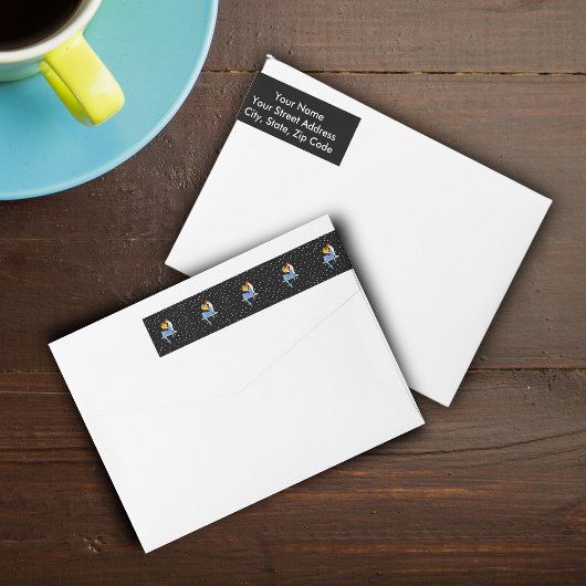  1920's Flapper Lady Moon Stars Red Hair