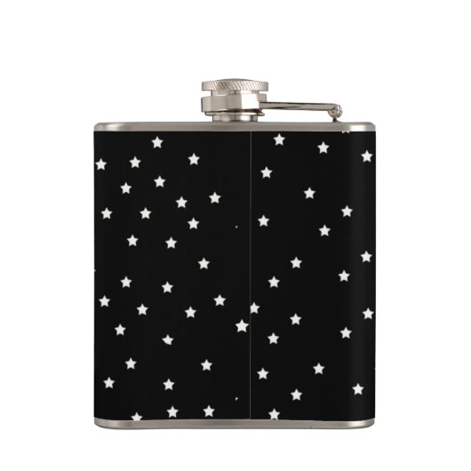  1920's Flapper Lady Moon Stars Red Hair Heupfles (Achterkant)