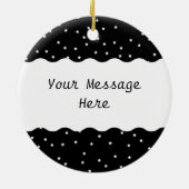 1920's Flapper Lady Moon Stars Red Hair Keramisch Ornament (Achterkant)