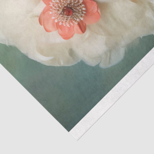 1920's Flapper, Versierde dame, Portretkunst Tissuepapier (Detail)