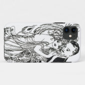 1920s flater Beauty iPhone Case (Achterkant (horizontaal))