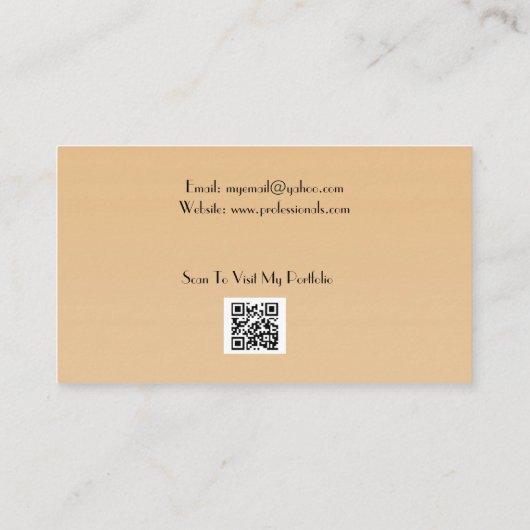  1920s Fotograaf - Retro Elegance 📸🎩 Visitekaartje (Achterkant)