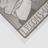 1920s Frans Poster Vioolvoorstelling Decoupage Tissuepapier (Detail)