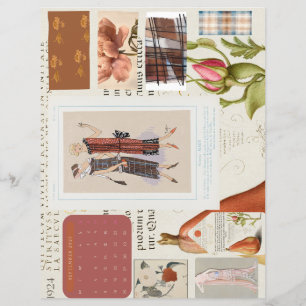 1920s Franse Mode Bord Kalender Stationery