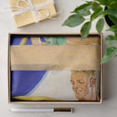 1920's FX Leyendecker Art Deco Decoupage Tissuepapier (Geschenk)