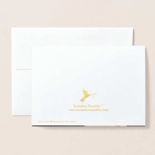  1920's Gatsby Photo Wedding Bedankt Folie Kaarten (Met envelop)