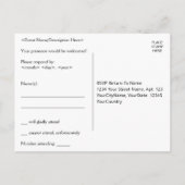 1920s Geïnspireerd Style "rsvp" Briefkaart (Achterkant)