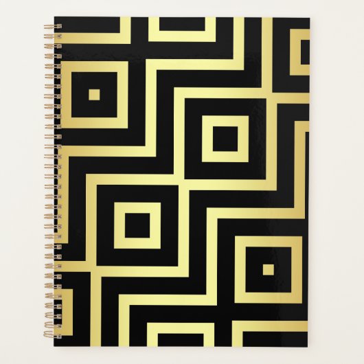 1920's Geometric Art Deco Blank Planner (Voorkant)