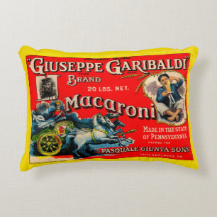 1920s Giuseppe Garibaldi macaroni Accent Kussen
