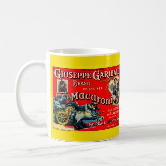 1920s Giuseppe Garibaldi macaroni Koffiemok (Links)