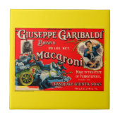 1920s Giuseppe Garibaldi macaroni Tegeltje (Voorkant)