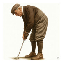 1920's Golfmode - Kunstprint