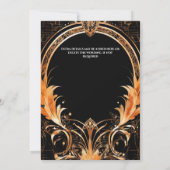 1920's Great Gatsby flapper meisje retro thema Kaart (Achterkant)