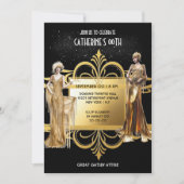 1920's Great Gatsby Flapper meisjes verjaardag ele Kaart (Voorkant)