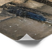  1920s Heavy Rain Paris Street Poster (Hoek)