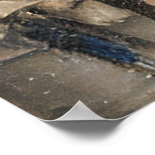  1920s Heavy Rain Paris Street Poster (Hoek)