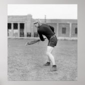 1920s Lacrosse Player Poster (Voorkant)