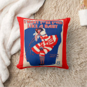 1920s-liedje wil ik als een Baby worden geliefd Kussen (Deken)