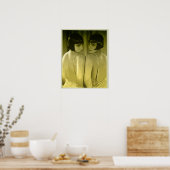 1920s-luiers pop "moss" poster (Keuken)