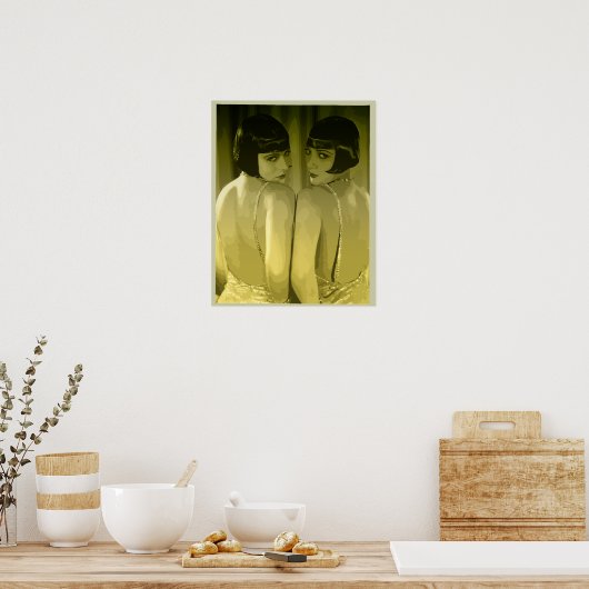  1920s-luiers pop "moss" poster (Keuken)