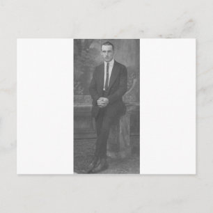 1920's Man Standing Briefkaart
