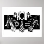  1920s Mannen Stropdassen en Poster (Voorkant)