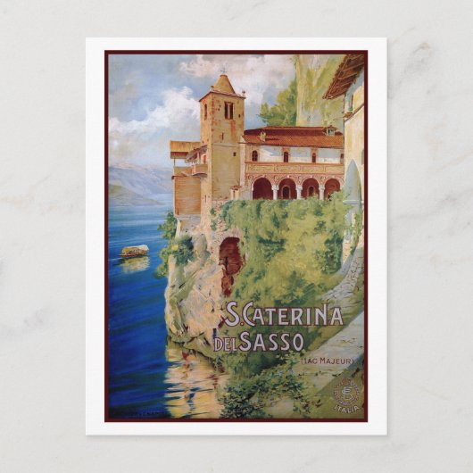  1920s-meer van Maggiore belemmeren Italiaans reiz Briefkaart (Voorkant)