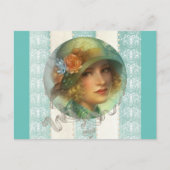 1920's meisje briefkaart (Voorkant)