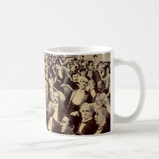 1920s menigte scene koffiemok (Rechts)