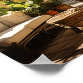 1920s Miami Spaanse villa binnenplaats Poster (Hoek)