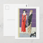1920s Mode Bord voor Jurken Briefkaart (Voorkant / Achterkant)