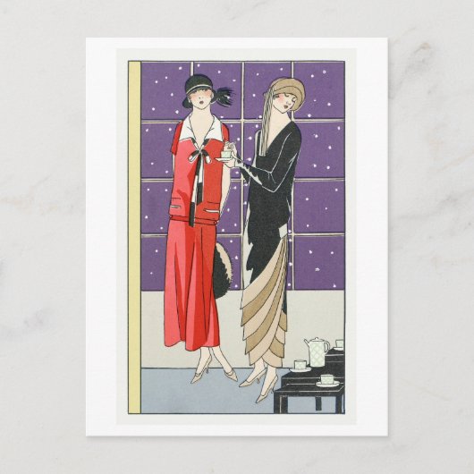 1920s Mode Bord voor Jurken Briefkaart (Voorkant)