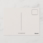 1920s mode flapper girl tekening briefkaart (Achterkant)