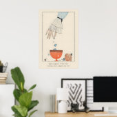 1920s Mode-illustratie Art Deco-stijl Poster (Thuiskantoor)