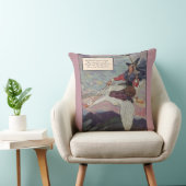 1920s Moeder Goose rijdt met haar reuzengans Kussen (Stoel)