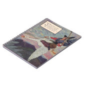 1920s Moeder Goose rijdt met haar reuzengans Notitieboek (Linkerzijde)