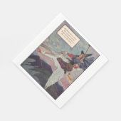 1920s Moeder Goose rijdt met haar reuzengans Servet (Hoek)