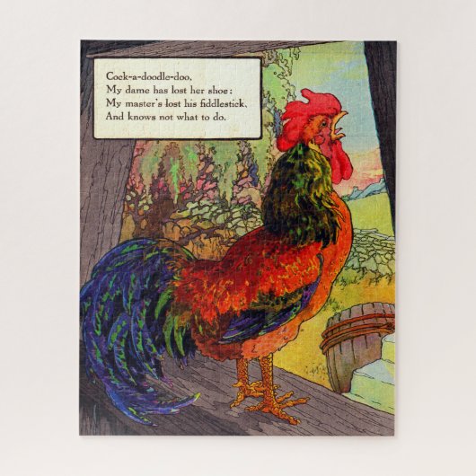 1920s Mother Goose - haan Legpuzzel (Verticaal)