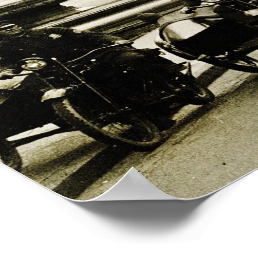  1920s Motorcycle Cops in DC Poster (Hoek)