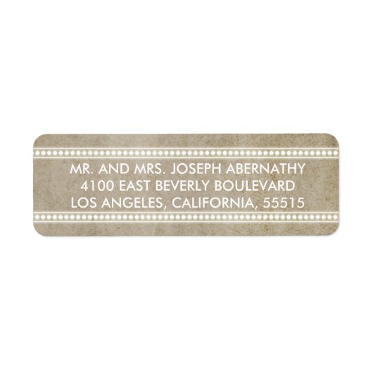  1920's Movie Marquee Return Address Label (Voorkant)